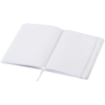 A5-notitieboek met elastische sluiting en lint in dezelfde kleur, gestippelde pagina's kleur wit tweede weergave