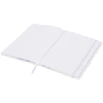 A5-notitieboek met elastische sluiting en lint in dezelfde kleur, gestippelde pagina's kleur wit