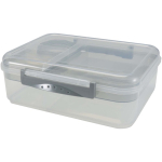 Kunststof lunchbox met verschillende vakken 1.45L kleur lichtgrijs