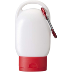 Zonnecrème SPF 30 met geïntegreerde karabijnhaak en vanillegeur 30ml kleur rood derde weergave voorkant