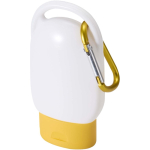Zonnecrème SPF 30 met geïntegreerde karabijnhaak en vanillegeur 30ml kleur geel