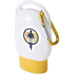 Zonnecrème SPF 30 met geïntegreerde karabijnhaak en vanillegeur 30ml kleur geel