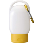 Zonnecrème SPF 30 met geïntegreerde karabijnhaak en vanillegeur 30ml kleur geel derde weergave voorkant