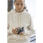 Compacte magnetische powerbank met draadloos opladen 5.000 mAh kleur glanzend zilver luxe weergave 2