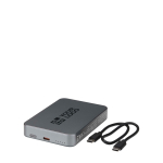 Magnetische draagbare oplader van gerecycled aluminium 10.000 mAh met afdrukgebied