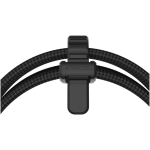 USB-C-kabel van gevlochten nylon met Xtorm 100W snelladen kleur zwart weergave detail 3