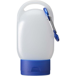 Draagbare handgel met karabijnhaak en citrusgeur 30ml kleur blauw derde weergave voorkant
