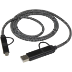 Magnetische 5-in-1-kabel tot 100cm met 65W snelladen kleur zwart
