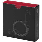 Magnetische 5-in-1-kabel tot 100cm met 65W snelladen kleur zwart tweede weergave met doos