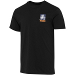 Unisex T-shirt met korte mouwen van biologisch katoen 160 g/m2 Elevate kleur zwart weergave zeefdruk