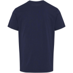 Unisex T-shirt met korte mouwen van biologisch katoen 160 g/m2 Elevate kleur marineblauw tweede weergave achterkant