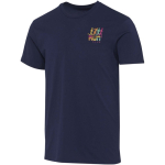 Unisex T-shirt met korte mouwen van biologisch katoen 160 g/m2 Elevate kleur marineblauw weergave zeefdruk