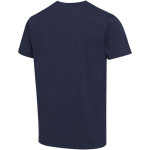 Unisex T-shirt met korte mouwen, ronde hals, katoen 200 g/m2 Elevate kleur marineblauw derde weergave achterkant