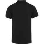Unisex poloshirt met korte mouwen van gemengd katoen 220 g/m² Elevate kleur zwart tweede weergave achterkant