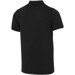 Unisex poloshirt met korte mouwen van gemengd katoen 220 g/m² Elevate kleur zwart derde weergave achterkant