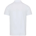 Unisex poloshirt met korte mouwen van gemengd katoen 220 g/m² Elevate kleur wit tweede weergave achterkant