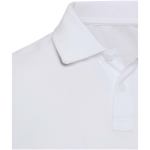 Unisex poloshirt met korte mouwen van gemengd katoen 220 g/m² Elevate kleur wit weergave detail 1