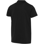 Unisex poloshirt met korte mouwen van gecertificeerd biologisch katoen 180 g/m2 Elevate kleur zwart derde weergave achterkant