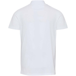 Unisex poloshirt met korte mouwen van gecertificeerd biologisch katoen 180 g/m2 Elevate kleur wit tweede weergave achterkant