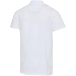 Unisex poloshirt met korte mouwen van gecertificeerd biologisch katoen 180 g/m2 Elevate kleur wit derde weergave achterkant