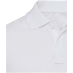 Unisex poloshirt met korte mouwen van gecertificeerd biologisch katoen 180 g/m2 Elevate kleur wit weergave detail 1
