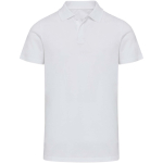 Unisex poloshirt met korte mouwen van gecertificeerd biologisch katoen 180 g/m2 Elevate kleur wit tweede weergave voorkant