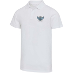 Unisex poloshirt met korte mouwen van gecertificeerd biologisch katoen 180 g/m2 Elevate kleur wit weergave zeefdruk