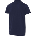 Unisex poloshirt met korte mouwen van gecertificeerd biologisch katoen 180 g/m2 Elevate kleur marineblauw derde weergave achterkant