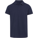 Unisex poloshirt met korte mouwen van gecertificeerd biologisch katoen 180 g/m2 Elevate kleur marineblauw tweede weergave voorkant