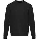 Uniseks sweater met ronde hals en geborstelde binnenkant 280 g/m2 Elevate kleur zwart tweede weergave voorkant