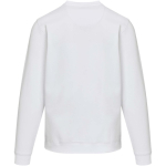 Uniseks sweater met ronde hals en geborstelde binnenkant 280 g/m2 Elevate kleur wit tweede weergave achterkant