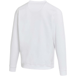 Uniseks sweater met ronde hals en geborstelde binnenkant 280 g/m2 Elevate kleur wit derde weergave achterkant