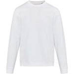 Uniseks sweater met ronde hals en geborstelde binnenkant 280 g/m2 Elevate kleur wit tweede weergave voorkant