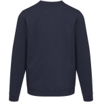 Uniseks sweater met ronde hals en geborstelde binnenkant 280 g/m2 Elevate kleur marineblauw tweede weergave achterkant