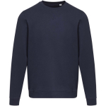 Uniseks sweater met ronde hals en geborstelde binnenkant 280 g/m2 Elevate kleur marineblauw tweede weergave voorkant