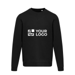 Uniseks sweater met ronde hals en geborstelde binnenkant 280 g/m2 Elevate met afdrukgebied