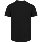 Unisex T-shirt met korte mouwen, V-hals, biologisch katoen 200 g/m2 Elevate kleur zwart tweede weergave achterkant