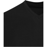 Unisex T-shirt met korte mouwen, V-hals, biologisch katoen 200 g/m2 Elevate kleur zwart weergave detail 1