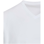 Unisex T-shirt met korte mouwen, V-hals, biologisch katoen 200 g/m2 Elevate kleur wit weergave detail 1