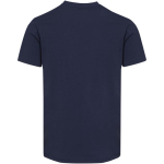 Unisex T-shirt met korte mouwen, V-hals, biologisch katoen 200 g/m2 Elevate kleur marineblauw tweede weergave achterkant