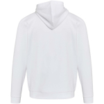 Uniseks hoodie met geruwde binnenkant 280 g/m² Elevate kleur wit tweede weergave achterkant