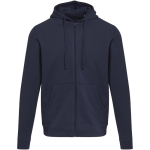 Uniseks hoodie met geruwde binnenkant 280 g/m² Elevate kleur marineblauw tweede weergave voorkant