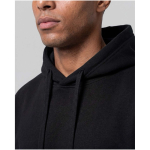 Oversized hoodie van eco-katoen 280 g/m2 Elevate kleur zwart weergave detail 1