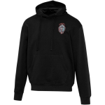 Oversized hoodie van eco-katoen 280 g/m2 Elevate kleur zwart weergave zeefdruk