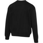Oversize sweater met ronde hals van eco-katoen 280 g/m2 Elevate kleur zwart derde weergave achterkant