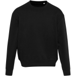 Oversize sweater met ronde hals van eco-katoen 280 g/m2 Elevate kleur zwart tweede weergave voorkant