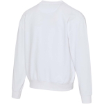 Oversize sweater met ronde hals van eco-katoen 280 g/m2 Elevate kleur wit derde weergave achterkant