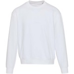 Oversize sweater met ronde hals van eco-katoen 280 g/m2 Elevate kleur wit tweede weergave voorkant