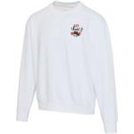 Oversize sweater met ronde hals van eco-katoen 280 g/m2 Elevate kleur wit weergave zeefdruk