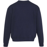 Oversize sweater met ronde hals van eco-katoen 280 g/m2 Elevate kleur marineblauw tweede weergave achterkant